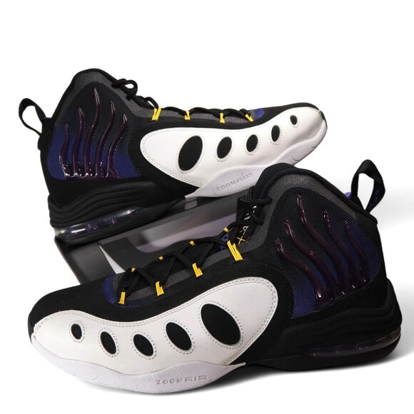 Nike Sonic Flight 'Black Purple Venom' Men's 11 Basketball 641333-001 - Picture 1 of 11